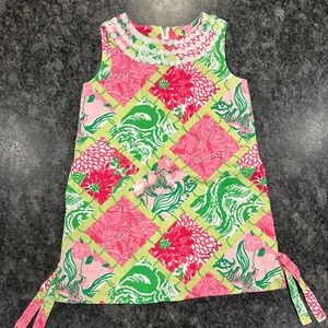 Lilly Pulitzer Girls Dress with Bows on side - Girls size 4
